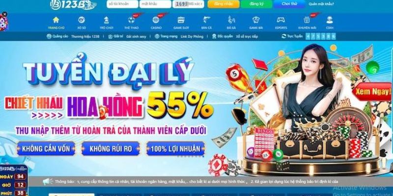 Nhà cái 123 B có đại lý không? 